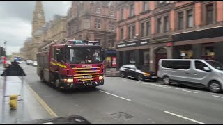 Merseyside Fire amp Rescue Service  M11P1 M11A1 Liverpool City Rescue Pump and CPL Responding [upl. by Ciredor506]