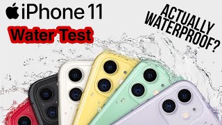 iPhone 11 Water Test  Actually Waterproof  I Dropped My iphone 11 In Water [upl. by Dej]