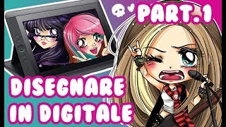 Come Disegnare Manga chibi con la Tavoletta Grafica  Part1 [upl. by Aan757]