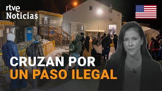 EEUU NUEVA YORK ENVÍA a CIENTOS de MIGRANTES a CANADÁ para ALIVIAR la PRESIÓN MIGRATORIA  RTVE [upl. by Zahara]