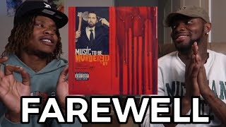 CRAZY EMINEM  FAREWELL FIRST REACTION [upl. by Ollehcram]