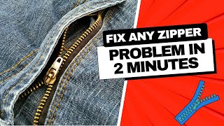 How to Fix Every Broken Stuck and Stubborn Zipper Ever [upl. by Nyllek]