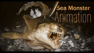 Sea Monster Animation │ Creature Animation │ 3D Demo Reel │ [upl. by Eveam]