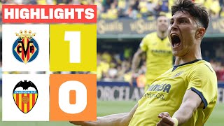 VILLARREAL CF 1  0 VALENCIA CF  RESUMEN LALIGA EA SPORTS [upl. by Joh]