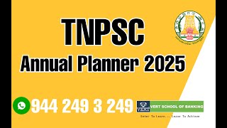 TNPSC ANNUAL PLANNER 2025  Group 1 22A 4 5A  Exam Date  Notification  Complete Details [upl. by Anitap64]