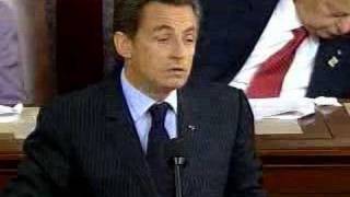 NICOLAS SARKOZY French Presidents Speech to US Congress [upl. by Raviv950]