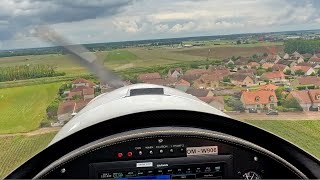 Flight from DijonDarois to NuitsSaintGeorges  TARRAGON Aircraft Cockpit View  The SKYMONKEYYYs [upl. by Seto773]