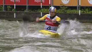 Mens Slalom Final Highlights  2024 ICF Canoe Slalom World Cup Augsburg Germany [upl. by Olympias]