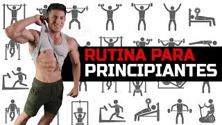 RUTINA PARA PRINCIPIANTES GYM  Hombres amp Mujeres [upl. by Ag]