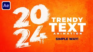 Trendy Text Animation In After Effects After Effects Tutorial  Simple Way  No Plugin [upl. by Ellary103]