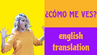 ¿CÓMO ME VES  Soy Luna  LYRICS AND ENGLISH TRANSLATION [upl. by Rector]