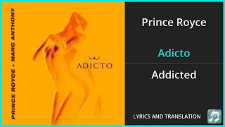 Prince Royce  Adicto Lyrics English Translation  ft Marc Anthony  Spanish and English [upl. by Genaro]