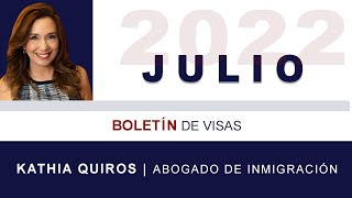 Boletín de visas JULIO 2022  Visa bulletin July 2022 [upl. by Avitzur199]