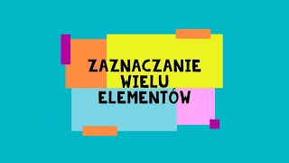 Poradnik Komputerowy Seniora  Nr 91  Zaznaczanie wielu elementów w folderze [upl. by Yhpos]