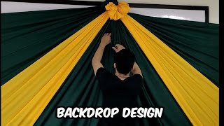 BACK DROP DESIGN TABLE SKIRTING TUTORIAL [upl. by Heti218]