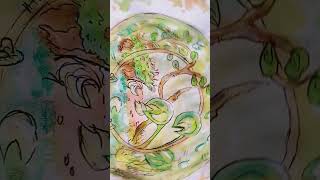 vivarium vivarium art plants drawing watercolour [upl. by Ellery668]