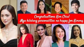 Celebrities and Influencers SUPER PROUD AT HANGA KAY KIM CHIU SA KARANGALANG NABAHAGI PARA SA BANSA [upl. by Yrelav]