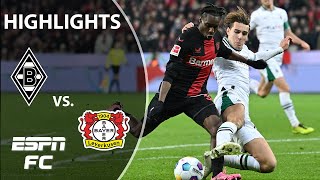 Bayer Leverkusen vs Borussia Monchengladbach  Bundesliga Highlights  ESPN FC [upl. by Lion]