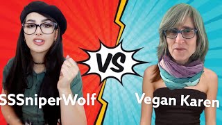 SSSniperWolf roasted that VEGAN TEACHER [upl. by Ashford]