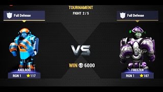 Real Steel Champions  TOURNAMENT  Axelrod VS FREEZER NEW ROBOTS GAME Живая сталь [upl. by Essilevi]