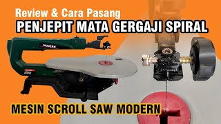 Review Penjepit Mata Gergaji Spiral Blade Untuk Mesin Scroll Modern M400A  Gunlar Channel [upl. by Boff726]