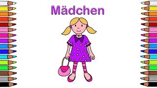 Malbuch für Kinder 🎨​ für Kinder 😀​ Ausmalbilder für Kinder 🙋​​ Malen mit Kindern 🙋​​ Mädchen [upl. by Rosalee]