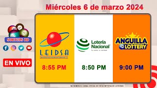 Lotería Nacional LEIDSA y Anguilla Lottery en Vivo 📺│Miércoles 6 de marzo 2024  855 PM [upl. by Ennayram425]