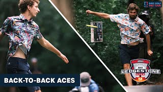 2 ACES IN 2 MINUTES  2023 Discraft Ledgestone Open presented by Merrell [upl. by Nerek]