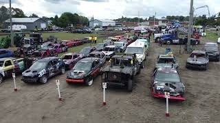 Huntingdon Fair  Demolition Derby before the action [upl. by Langan]