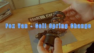 How to Fox Van Coil Spring Change [upl. by Reuben]