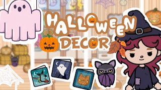 HALLOWEEN DECOR 🍂🎃💀 tocaboca tocabocagames lilactocamiga tocaboca TOCA BOCA WORLD LIFE 🌎 [upl. by Aihsotal]