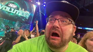 MJF THREW CHEWED GUM AT ME Grims AEW REVOLUTION REACTIONS [upl. by Lemrac]