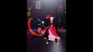 Nezuko amp Muichiro  Victory Dance  IDOL  MMD demonslayer [upl. by Haidabej]