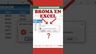 Tu Archivo Será ELIMINADO BROMA  2 en Excel shorts excel [upl. by Harragan415]