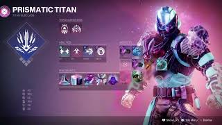 New Pve Prismatic Stasis Build amp Fashion for Titan with Icefall Mantle season 25 Destiny 2 [upl. by Seda]