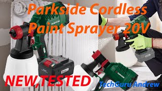 Parkside Cordless Paint Sprayer 20V PFSA 20 Li B2 [upl. by Roxanna]