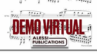 DEMO VIRTUAL quotTERRAquot for Bass Trombone and Piano composed for Martin Schippers by Nicola Ferro [upl. by Eserrehs493]