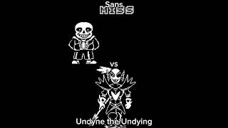 Sans vs Undyne the Undying Undertale [upl. by Anemaj397]