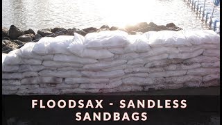 FloodSax  Sandless Sandbags for Flood Protection [upl. by Alleinnad]