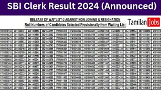 SBI Clerk Result 2024  Check SBI Clerk prelims Result here [upl. by Slrahc]