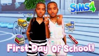 First Day Of Elementary School 🏫 Teen Single Mom Life Ep 17 — Sims 4 Lets Play [upl. by Reifinnej]