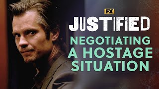 Raylan Negotiates a Hostage Situation  Scene  Justified  FX [upl. by Nyberg55]