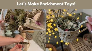 Making enrichment toys for the weekRabbit EnrichmentHouse Rabbits [upl. by Warfourd120]