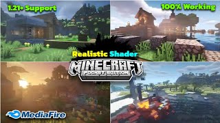 Realistic Shaders Minecraft PE 121  Minecraft Shaders 121 Android minecraft [upl. by Araes]