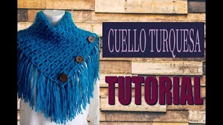 CUELLO TURQUESA TUTORIAL FACIL Y RAPIDO DE TEJERhttpsmxfarmasicommiluvertiz [upl. by Delsman152]