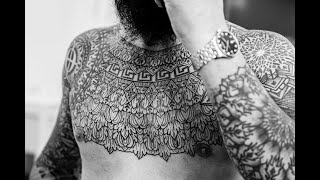 Ornamental geometric mandala tattoo  Kirk Nilsen [upl. by Taft]