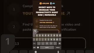 MemeFi Code quotSecret Ways to Increase Your Productivity RIGHT NOWquot 281024 [upl. by Eirlav]