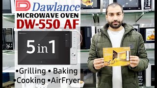 Dawlance Microwave Oven  DW550AF  Grilling  Baking  Cooking  AirFryer  Price in Pakistan [upl. by Elyrad]