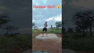 hammer throw 😯 youtubeshorts youtube athlete viralshort sports trackandfield throw workout [upl. by Nyrok]