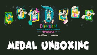 2024 Disneyland Virtual Half Marathon Weekend Medal Unboxing [upl. by Aicilas]